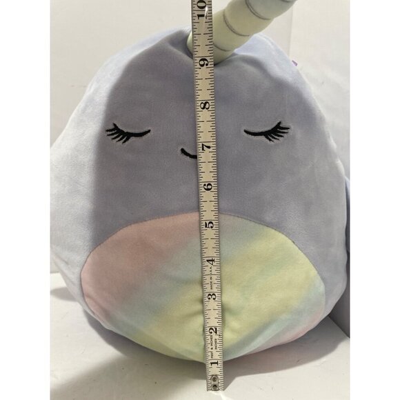 Squishmallows Naomi Narwhal 10" Super Soft Plush Stuffed Animal purple unicorn - Picture 5 of 6